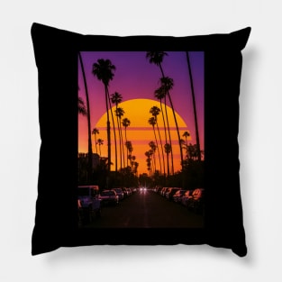 Retro sunset Pillow