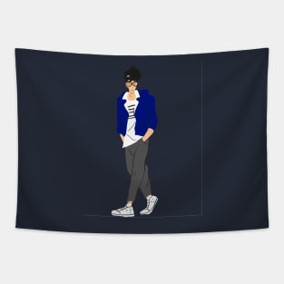 Cool boy with glasses Tapestry