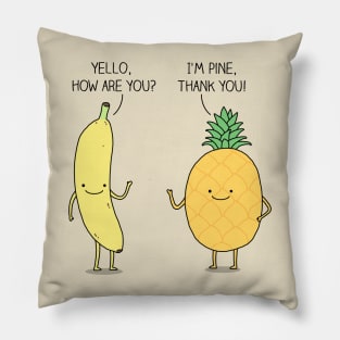 Fruitful conversation Pillow