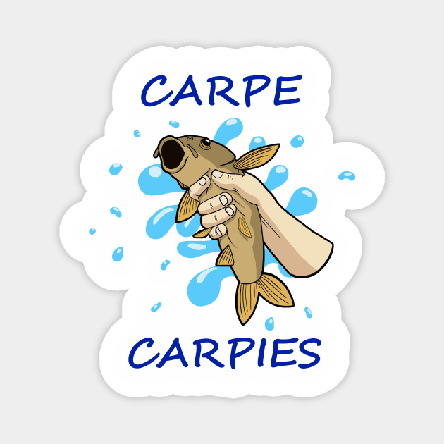 Seize the Fishes Magnet by Danger Dog Design