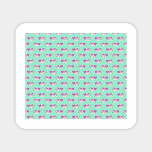 Watermelon Axolotl Pattern Magnet