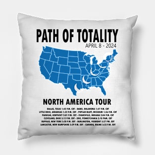 Path of Totality Funny Eclipse 2024 - Solar Event, Solar Eclipse April 8 2024, Totality Pillow