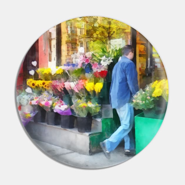 Hoboken NJ - Neighborhood Flower Shop Pin by SusanSavad