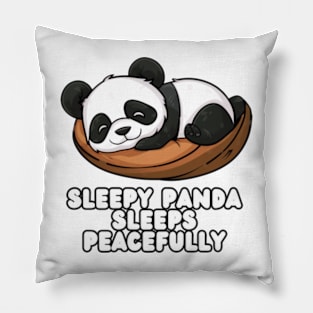 Panda Sleeping Peacefully Pillow