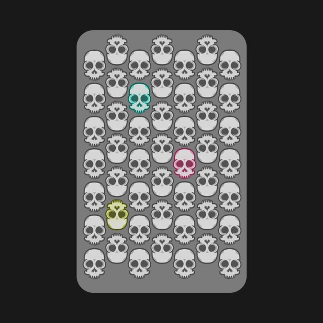 Friendly Vector Skull Repeating by msharris22