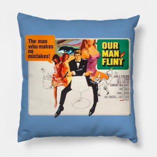 Flint 1966 poster Pillow