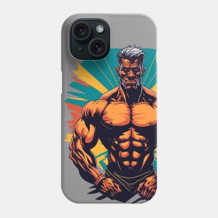 Muscular with gray hair Phone Case