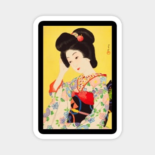 Japanese beauty in spring - Japanese Vintage Art Magnet