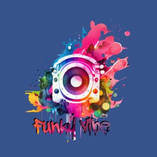 Funky Vibe, Watercolour Painting T-Shirt