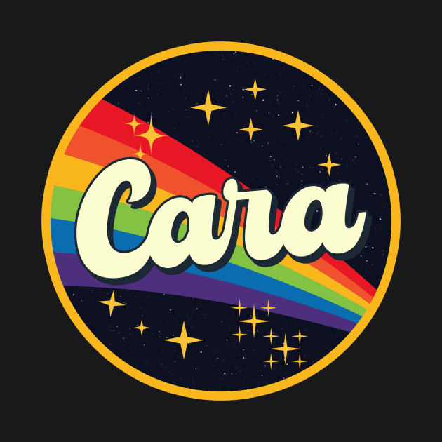 Cara // Rainbow In Space Vintage Style by LMW Art