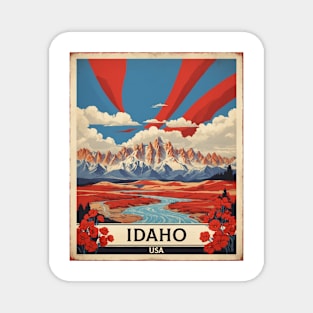 Idaho United States of America Tourism Vintage Poster Magnet