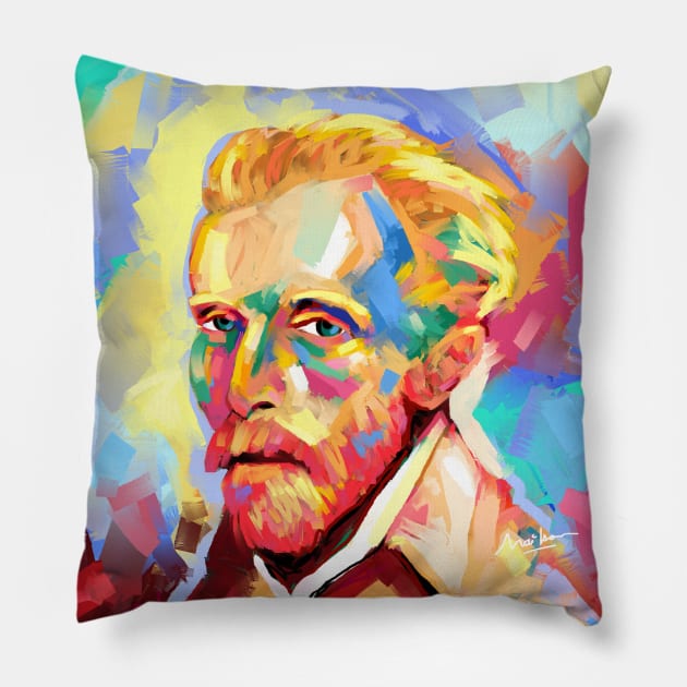 van gogh Pillow by mailsoncello