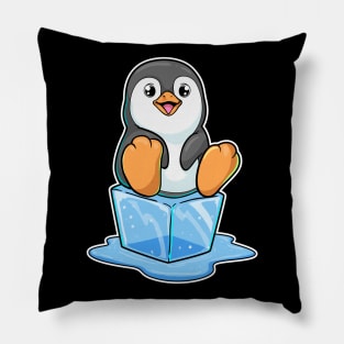 Penguin with Ice cubes Pillow