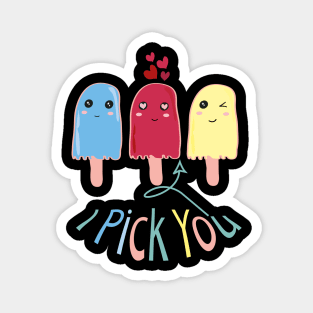 Raspberry sorbet I Pick You Raspberry Sorbet Cute Design Magnet