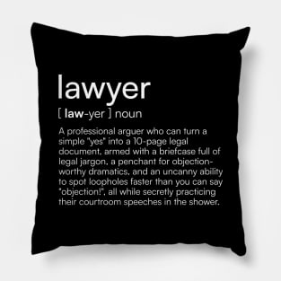 Lawyer definition Pillow