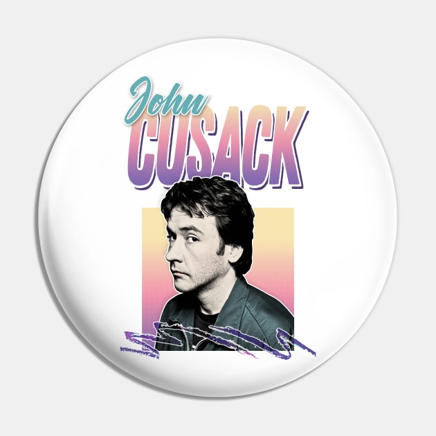 John Cusack - 90s Styled Retro Nostalgia Graphic Design Pin by DankFutura