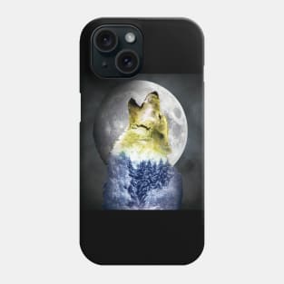 Wolf Night Winter Moon Phone Case