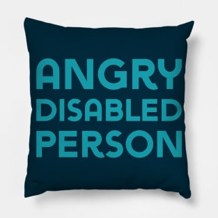 Angry Disabled Person (Sans) Pillow