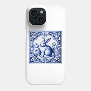 Vintage Dutch Tile: Rabbit No.1 Phone Case