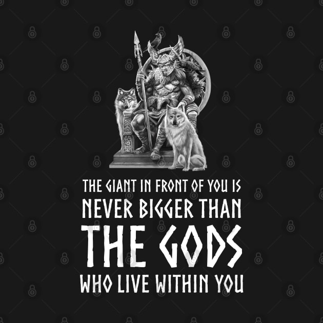 Motivational & Inspiring Viking Mythology Norse God Odin by Styr Designs