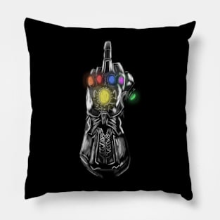 Infinity Gauntlet - Middle Finger Version Pillow