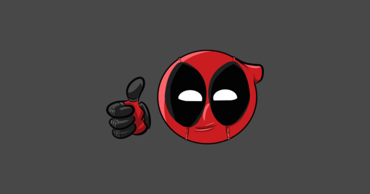 Deadpool Thumbs up emoji - Deadpool - Sticker | TeePublic UK