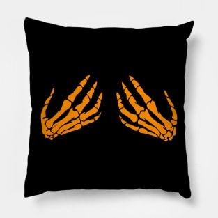 Skeleton Hands Halloween Pillow