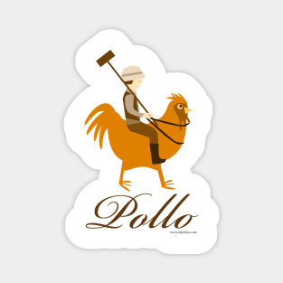 Funny Pollo Parody Fashion Chicken Design Magnet