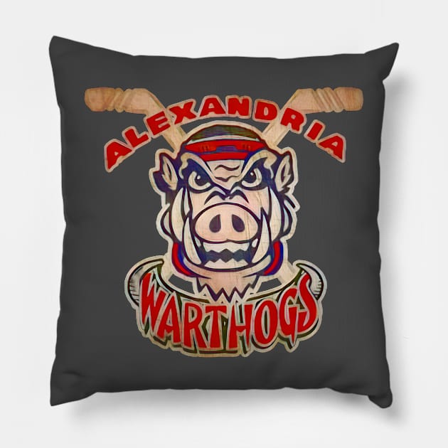 Alexandria Warthogs Hockey Pillow by Kitta’s Shop