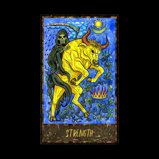 Strength. Magic Gate Tarot Card Design by Mystic Arts