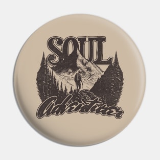 Vintage Retro Soul Adventurer Pin