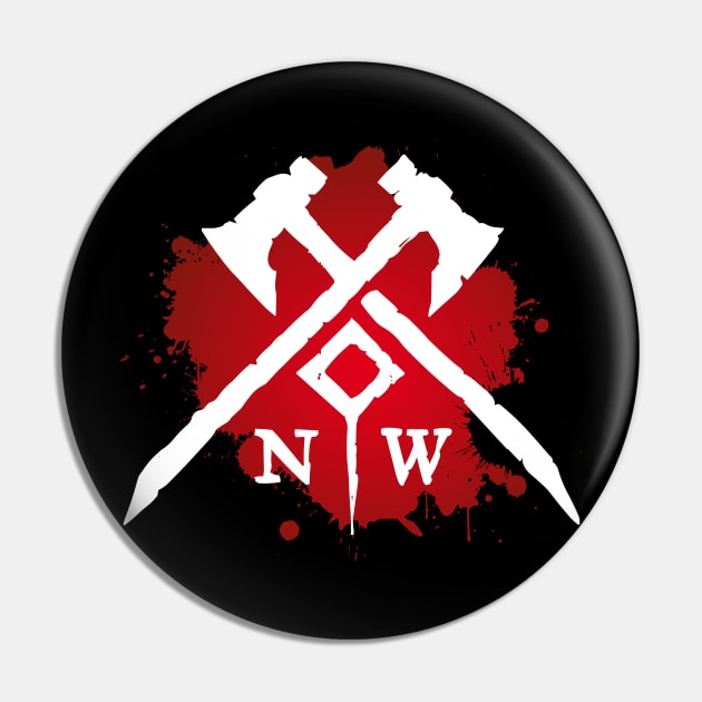 New World - blood and white design Pin by Rackham