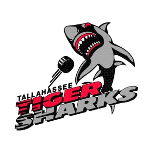 Defunct Tallahassee Tiger Sharks ECHL Hockey 1994 T-Shirt