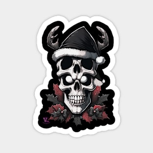 Double xmas skull Magnet