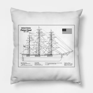 Flying Cloud Clipper Tall-Ship - BD Pillow