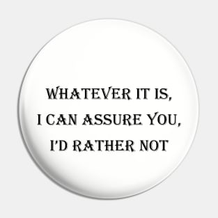 Assurance Pin