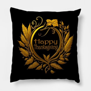 Happy Thanksgiving Greetings Pillow