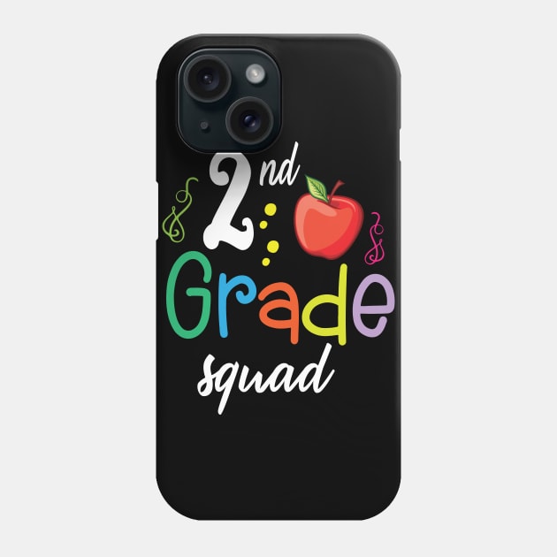 2nd Grade Squad Teacher Student Happy Back To School Day Phone Case by Cowan79