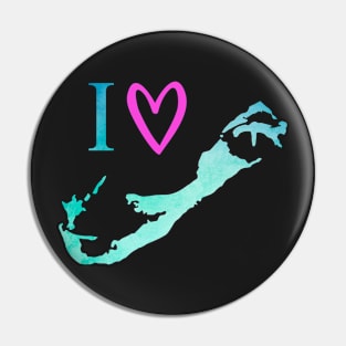 I Love Bermuda Pin