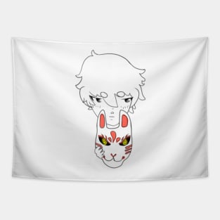 Kitsune Mask Tapestry