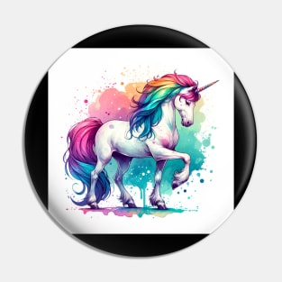 Unicorn Study - Fantasy AI Pin