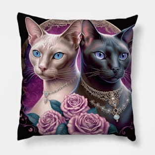 Royal Burmese Cats Pillow