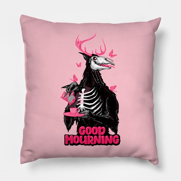 Good Mourning II Pillow by LVBart