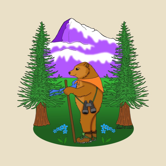 Denali Hiking Bear by HonuHoney