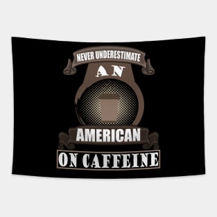 America 4 July Gift Coffee Caffeine Tapestry