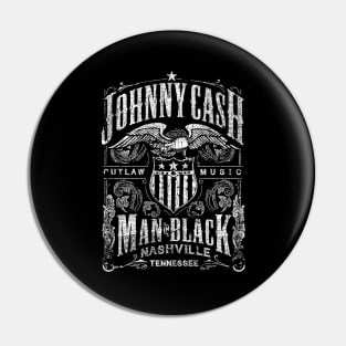 Johnny Cash outlaw music man in black nashville tennessee Pin