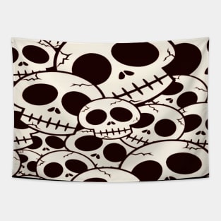 Skull design funny Tapestry