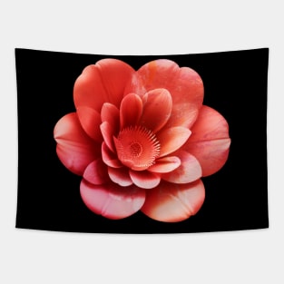 Red Orange Flower subtle texture Tapestry