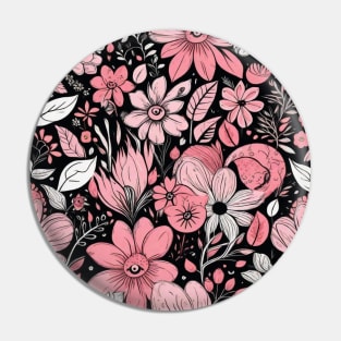 Pink floral pattern design Pin