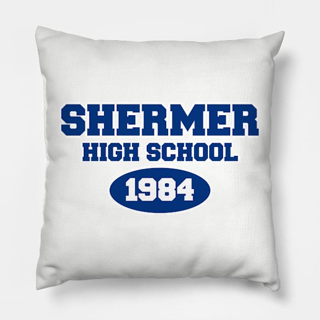 Shermer HS 1984 Pillow by David Hurd Designs
